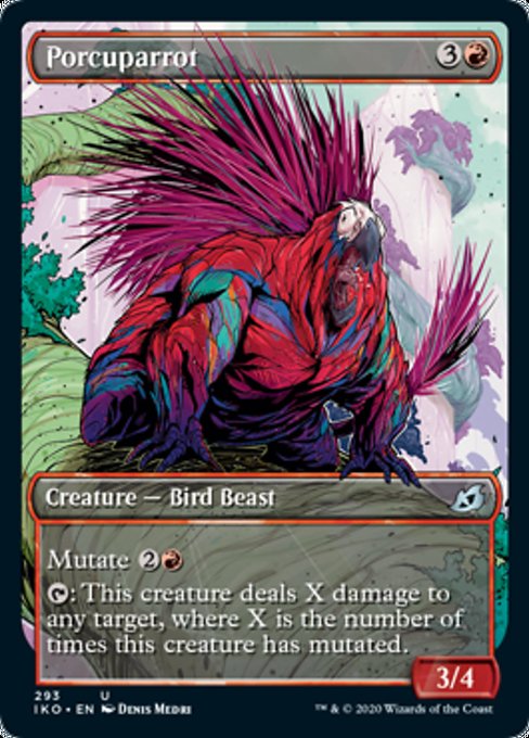 Showcase Porcuparrot (Ikoria: Lair of Behemoths) Near Mint