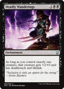 Deadly Wanderings (Dragons of Tarkir) Heavy Play