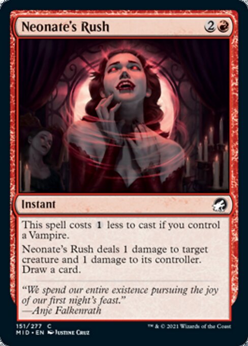 Neonate's Rush (Innistrad: Midnight Hunt) Near Mint