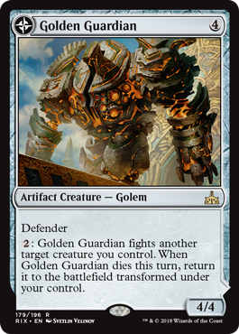 Golden Guardian (Rivals of Ixalan) Light Play Foil