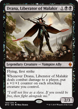 Drana, Liberator of Malakir (Battle for Zendikar) Near Mint