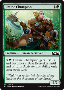 Ursine Champion (Magic 2019 Core Set) Near Mint