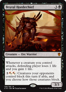 Brutal Hordechief (Commander 2016 Edition) Near Mint