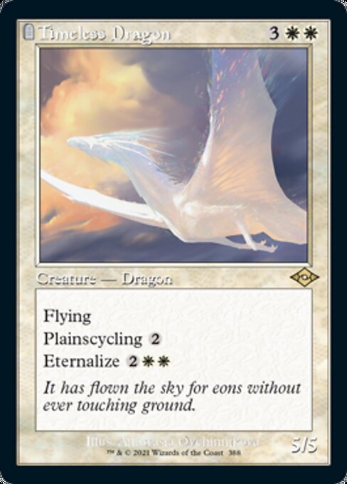 Timeless Dragon (Retro Frame) (Modern Horizons 2) Medium Play