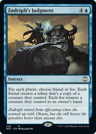 Zndrsplt's Judgment (Commander: Streets of New Capenna) Near Mint