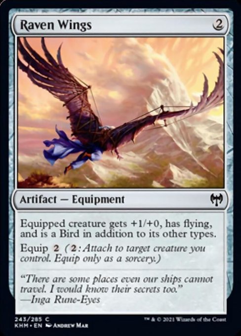 Raven Wings (Kaldheim) Near Mint Foil