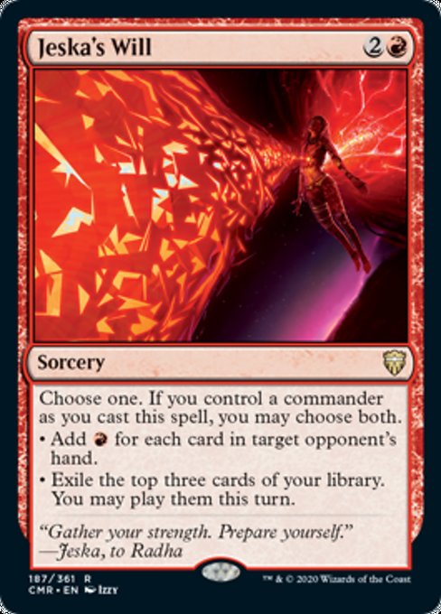 Jeska's Will (Commander Legends) Medium Play Foil