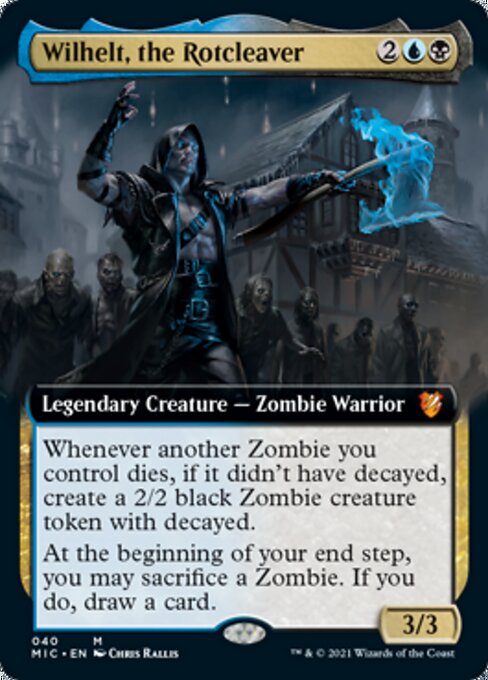 Wilhelt, the Rotcleaver (Extended Art) (Commander 2021 Midnight Hunt) Near Mint