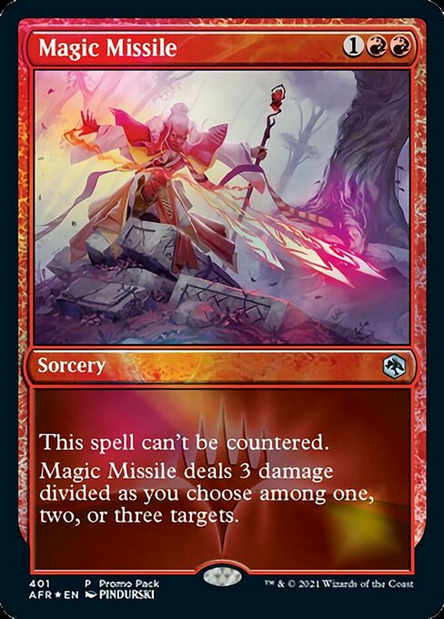 Magic Missile (Promo Pack) (Adventures in the Forgotten Realms) Near Mint Foil