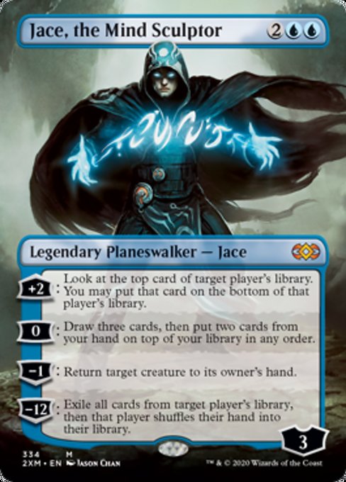 Jace, the Mind Sculptor (Borderless) (Double Masters) Near Mint Foil