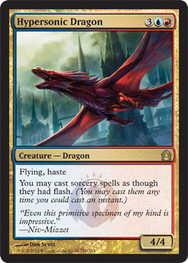 Hypersonic Dragon (Return to Ravnica) Light Play Foil