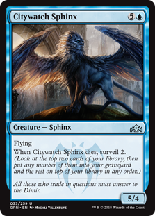 Citywatch Sphinx (Guilds of Ravnica) Near Mint