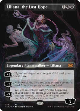 Liliana, the Last Hope (Borderless) (Double Masters 2022) Near Mint