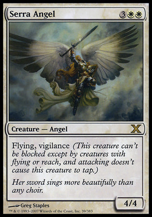 Serra Angel (10th Edition) Light Play