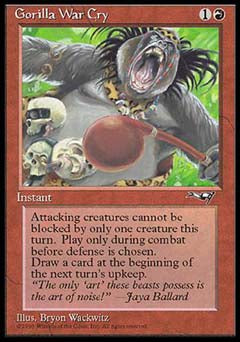 Gorilla War Cry (1) (Alliances) Medium Play