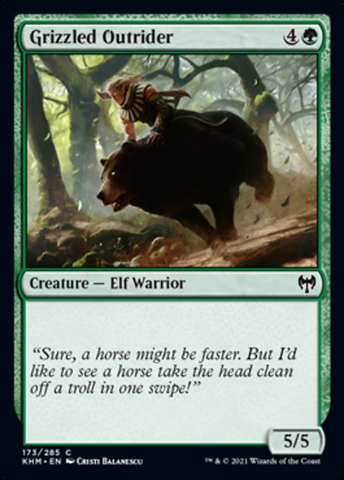 Grizzled Outrider (Kaldheim) Near Mint Foil