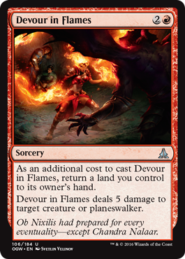 Devour in Flames (Oath of the Gatewatch) Near Mint