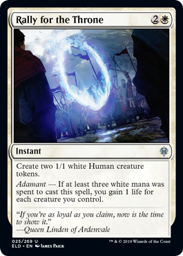 Rally for the Throne (Throne of Eldraine) Near Mint Foil