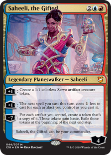 Saheeli, the Gifted (Commander 2018) Light Play Foil