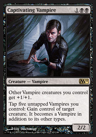 Captivating Vampire (Magic 2011 Core Set) Medium Play Foil