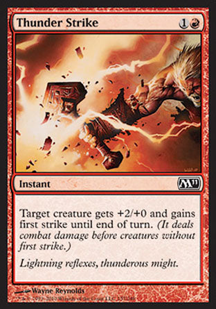 Thunder Strike (Magic 2011 Core Set) Light Play