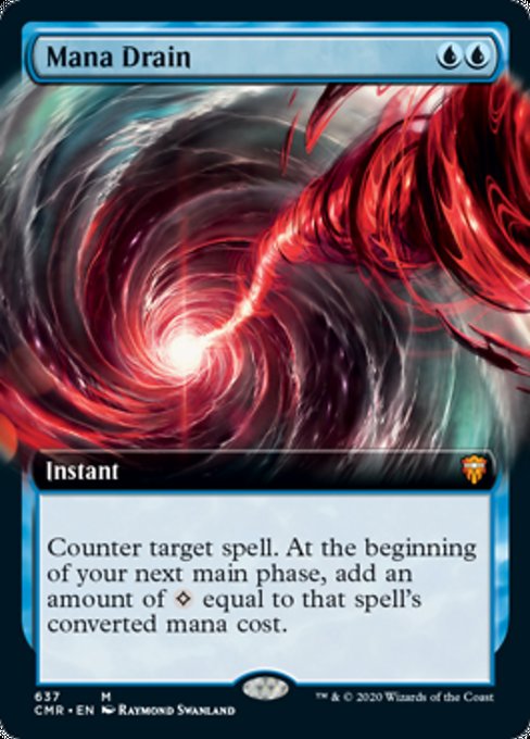 Mana Drain (Extended Art) (Commander Legends) Near Mint Foil
