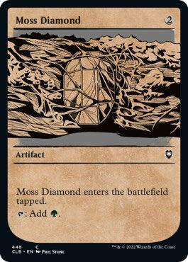 Moss Diamond (Showcase) (Commander Legends: Battle for Baldur's Gate) Light Play