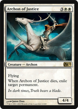 Archon of Justice (Magic 2012 Core Set) Light Play Foil
