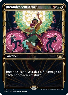 Incandescent Aria (Showcase) (Streets of New Capenna) Near Mint