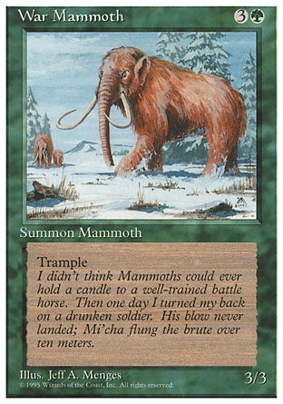War Mammoth (4th Edition) Heavy Play