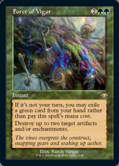 Force of Vigor (Modern Horizons 1 Retro Frames) Near Mint Foil