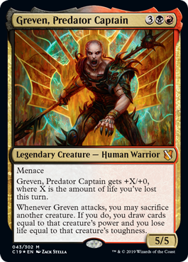 Greven, Predator Captain (Commander 2019) Near Mint Foil