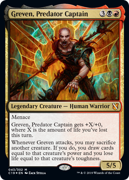 Greven, Predator Captain (Commander 2019) Light Play Foil