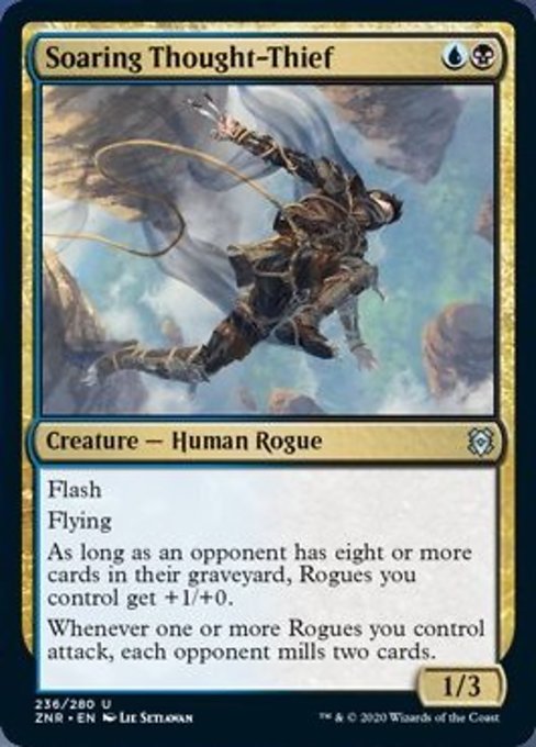 Soaring Thought-Thief (Zendikar Rising) Medium Play
