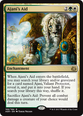 Ajani s Aid (Aether Revolt) Medium Play