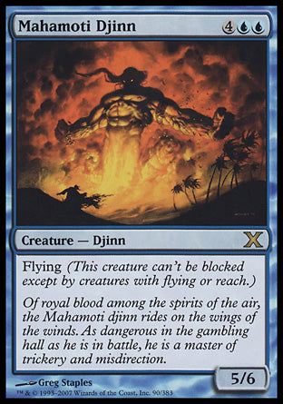 Mahamoti Djinn (10th Edition) Heavy Play Foil