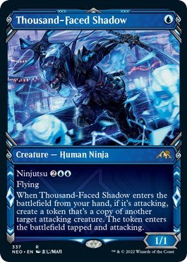 Thousand-Faced Shadow (Showcase) (Kamigawa: Neon Dynasty) Near Mint