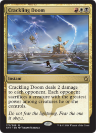Crackling Doom (Khans of Tarkir) Medium Play