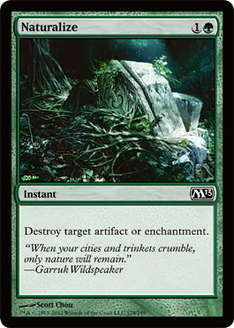 Naturalize (Magic 2013 Core Set) Light Play