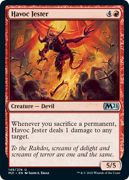 Havoc Jester (Magic 2021 Core Set) Medium Play