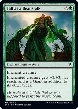 Tall as a Beanstalk (Throne of Eldraine) Near Mint Foil