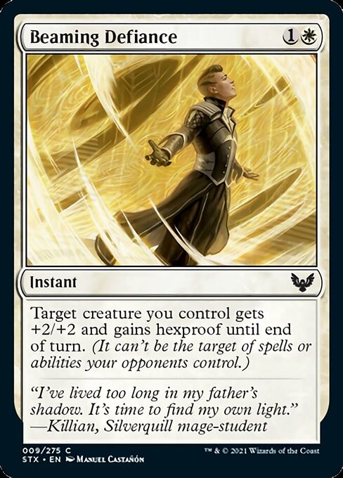 Beaming Defiance (Strixhaven) Near Mint Foil