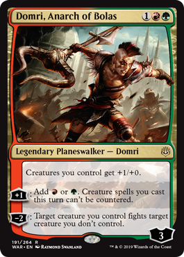 Domri, Anarch of Bolas (War of the Spark) Near Mint Foil