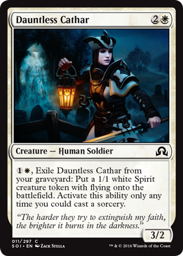 Dauntless Cathar (Shadows Over Innistrad) Light Play