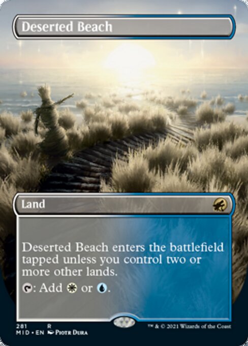 Deserted Beach (Borderless) (Innistrad: Midnight Hunt) Near Mint Foil