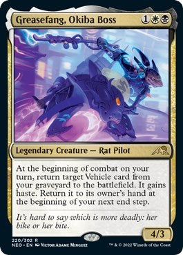 Greasefang, Okiba Boss (Kamigawa: Neon Dynasty) Light Play