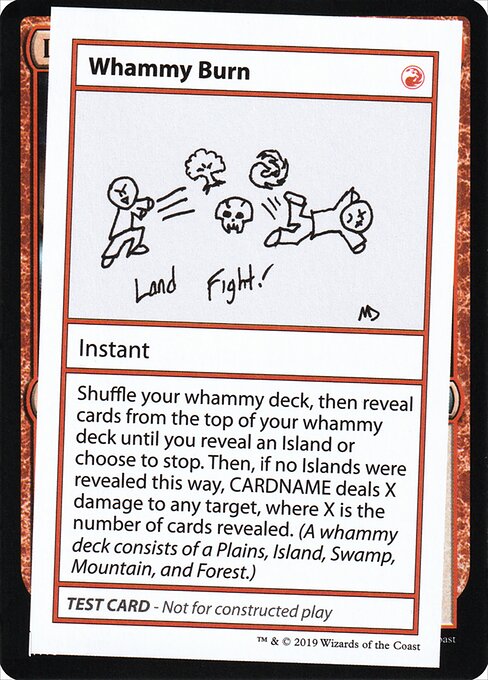 Whammy Burn (No PW Symbol) (Mystery Booster Test Print 2021) Near Mint