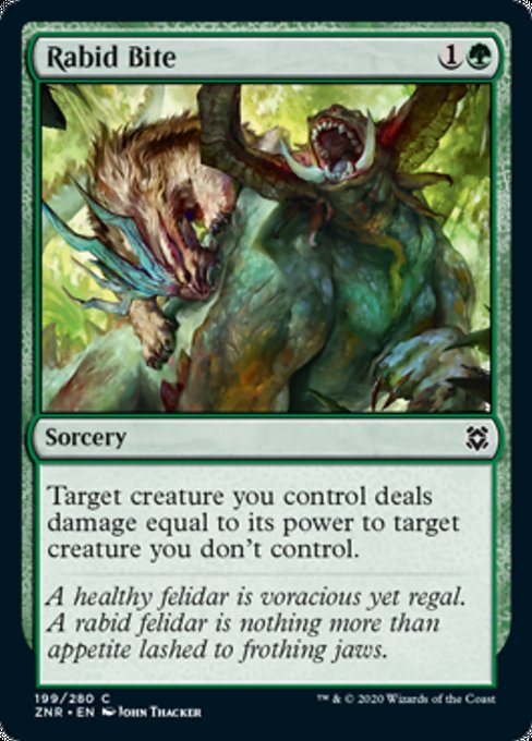 Rabid Bite (Zendikar Rising) Medium Play