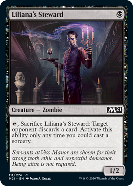 Liliana's Steward (Magic 2021 Core Set) Light Play