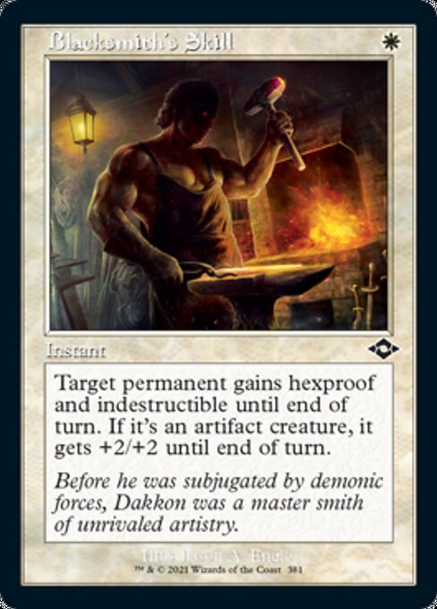 Blacksmith's Skill (Retro Frame) (Modern Horizons 2) Medium Play